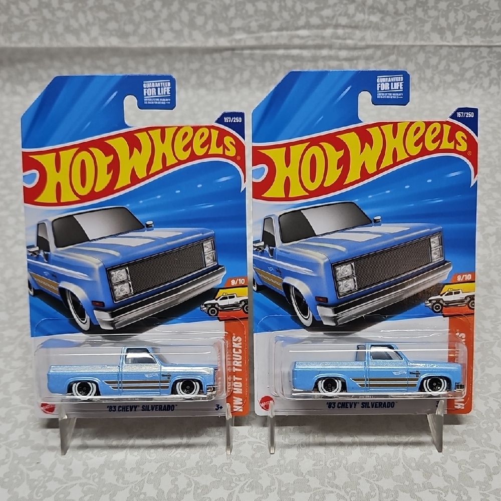 2025 Hot Wheels Blue '83 Chevy Silverado X2 Hot Trucks